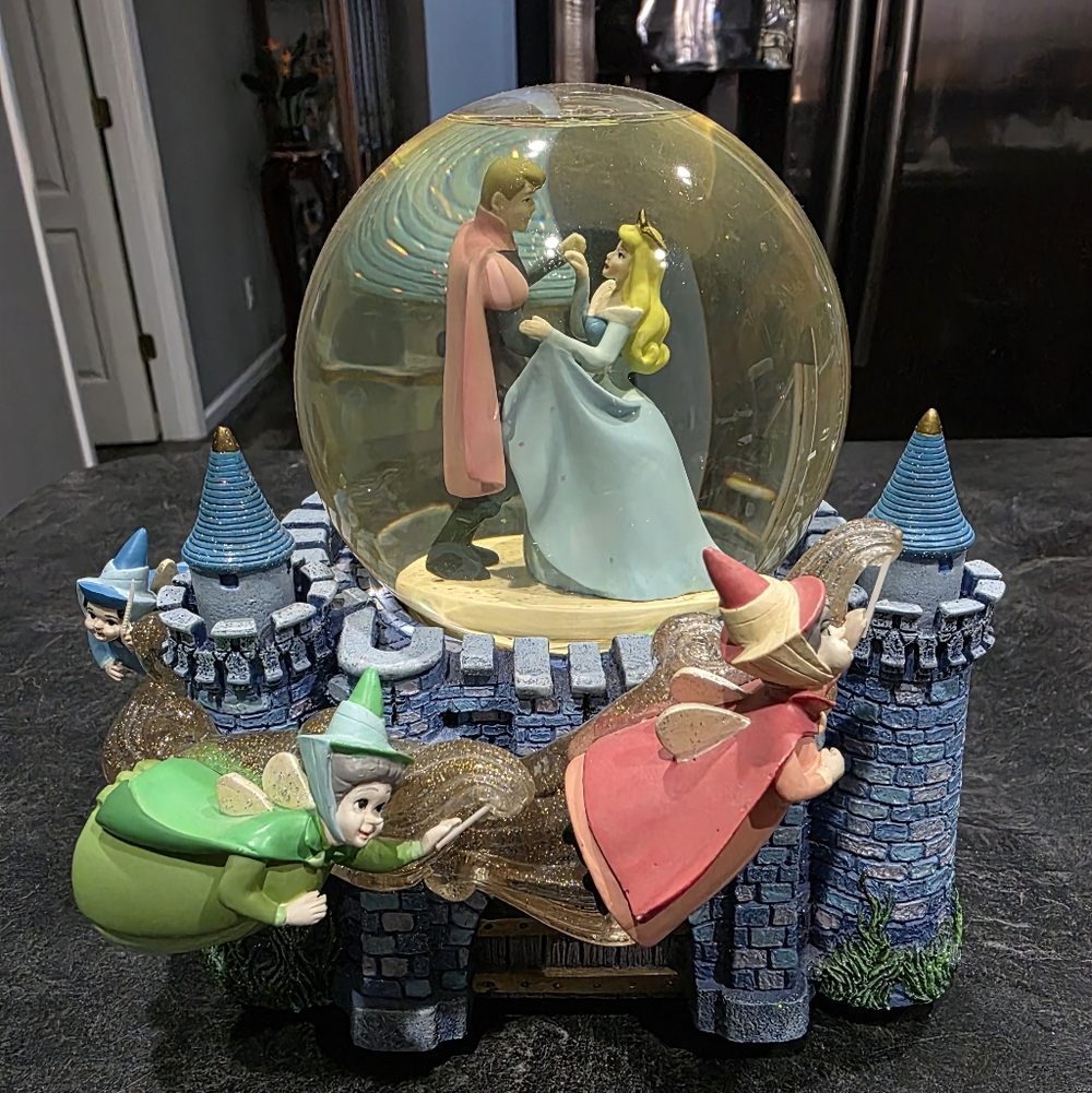 Sleeping Beauty Castle Snow Globe